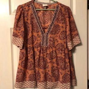 Knox Rose (Target) loose peach top